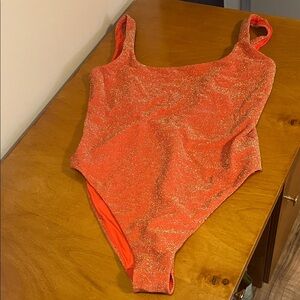 Sparkling Orange One Piece Swimsuit